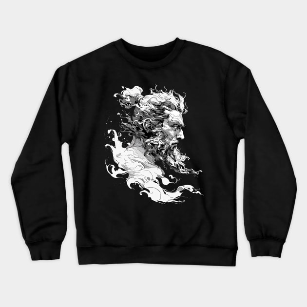 zeus Crewneck Sweatshirt by dorapeterx